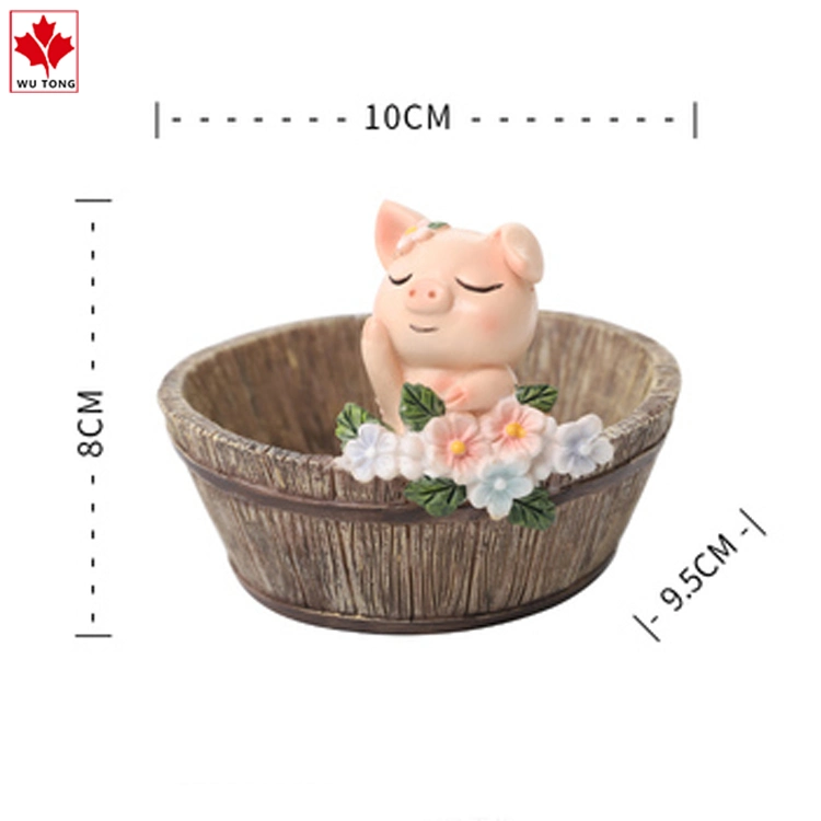 Wholesale Animal Resin Flower Pot Plant Pots Flower Pot for Promotion