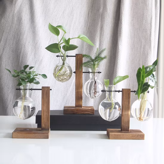 Glass Irregular Decorative Vase Flower Plant Containers Ci22603