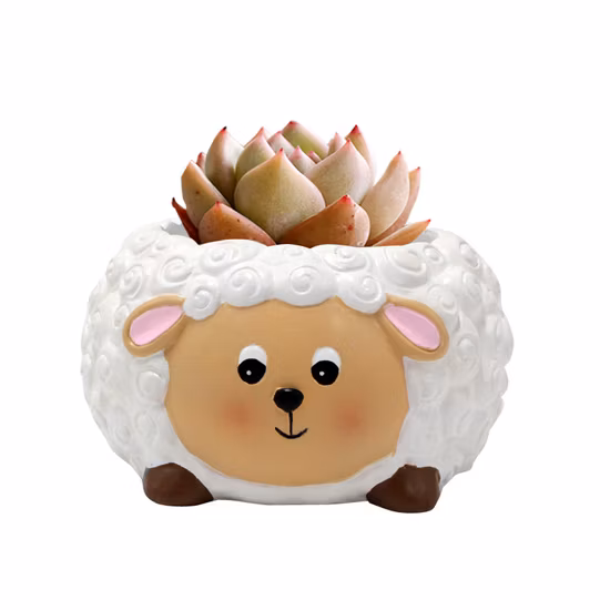 Cute Sheep Animal Shape Succulent Plant Pot Garden Pot