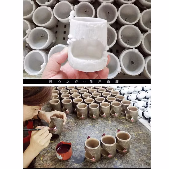 Cute Animal Plant Pot Garden Planting Tools Mini Round Succulent Pot Hedgehog Themed Decorative Micro Animals Landscape Style Bl20501