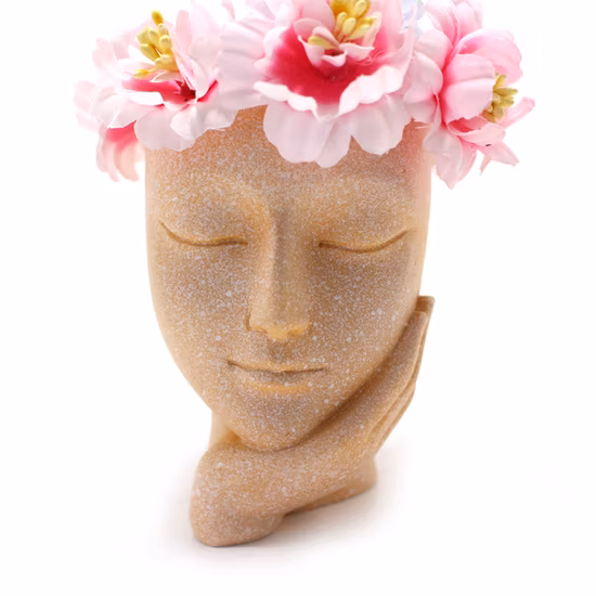 Flower Pots with Faces Planter Pot with Face Pot Plant Cute Girl Head Vase